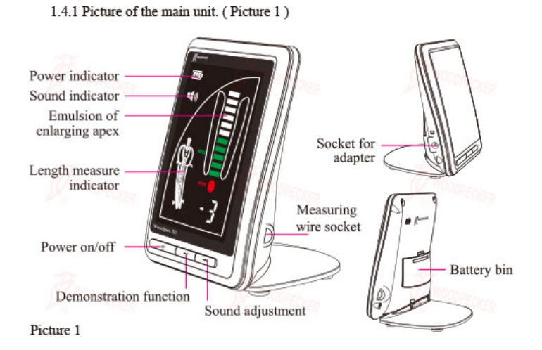 Woodpecker® Woodpex3 근관측량기